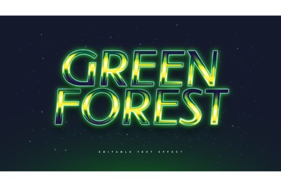 Download Green Forest Text with Retro Style - Style Collection