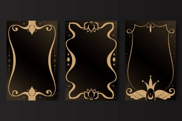 Download Tarot Card Frames in Art Nouveau Style - Style Collection