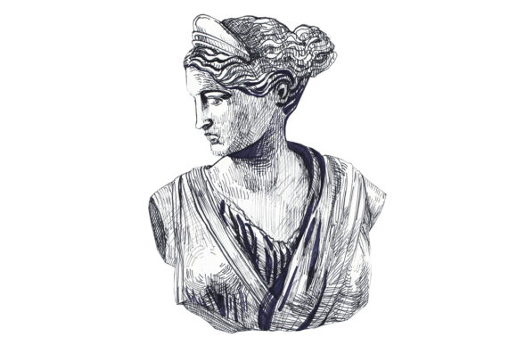 Download Ink Bust of Venus - Graphic Sketch - Premium Resources